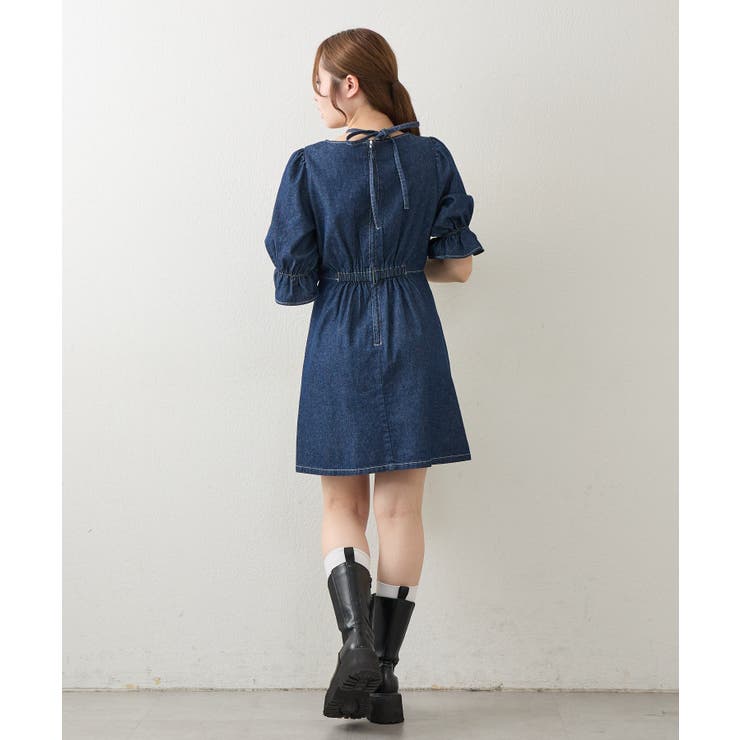 【丈の長さを選べる】ホルター付ウエストマークワンピース | NICE CLAUP / OLIVE des OLIVE　OUTLET | 詳細画像7 