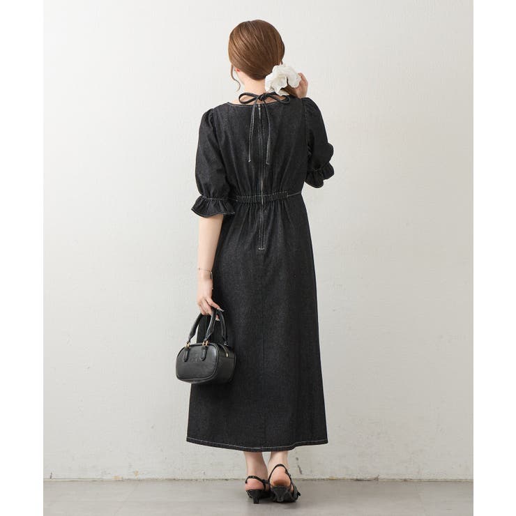【丈の長さを選べる】ホルター付ウエストマークワンピース | NICE CLAUP / OLIVE des OLIVE　OUTLET | 詳細画像19 