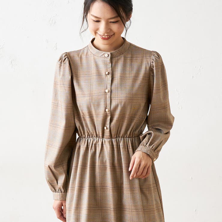 先染めチェックパワショルプチハイワンピース 品番 Olow Olive Des Olive Outlet オリーブデオリーブ アウトレット のレディースファッション通販 Shoplist ショップリスト