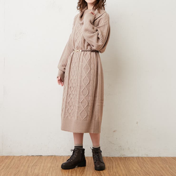 オフタートルボリュームケーブルワンピース 品番 Olow Olive Des Olive Outlet オリーブデオリーブアウトレット のレディースファッション通販 Shoplist ショップリスト