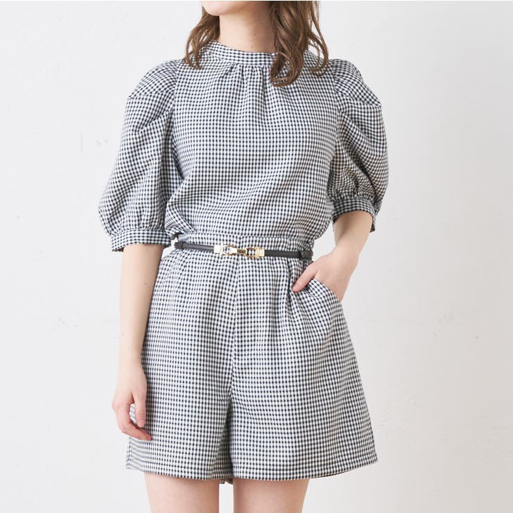 チェックパワショルブラウス 品番 Olow0002481 Olive Des Olive Outlet オリーブデオリーブ アウトレット のレディースファッション通販 Shoplist ショップリスト