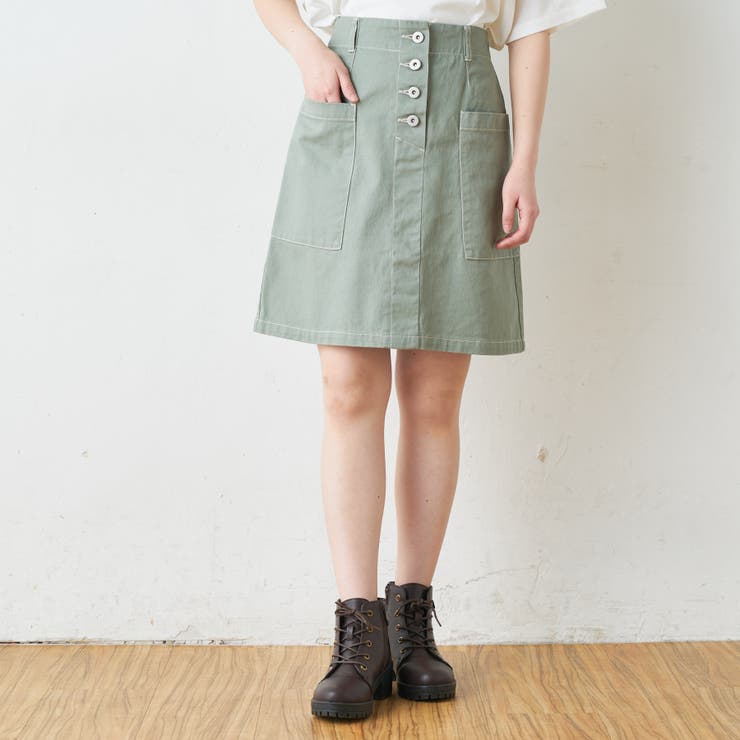 ツイル前ボタンスカート 品番 Olow Olive Des Olive Outlet オリーブデオリーブアウトレット のレディースファッション通販 Shoplist ショップリスト