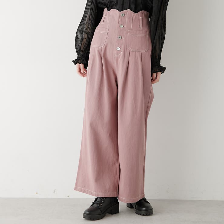 ウエストスカラップパンツ[品番：OLOW0001973]｜OLIVE des OLIVE  OUTLET（オリーブデオリーブアウトレット）のレディースファッション通販｜SHOPLIST（ショップリスト）