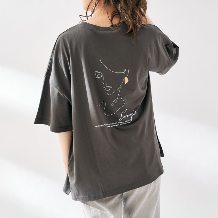 女の子線画アートプリントｂｉｇｔ 品番 Olow Olive Des Olive Outlet オリーブデオリーブ アウトレット のレディースファッション通販 Shoplist ショップリスト