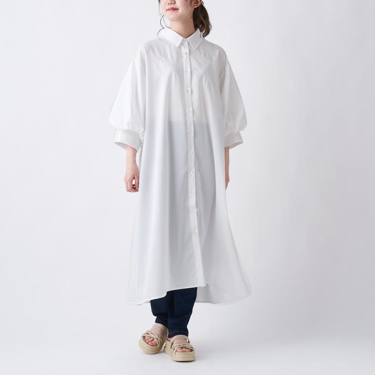 袖ボリュームシャツワンピース 品番 Olow Olive Des Olive Outlet オリーブデオリーブ アウトレット のレディースファッション通販 Shoplist ショップリスト