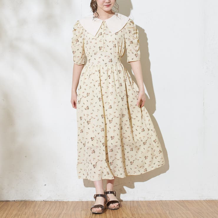 花柄白衿パワショルワンピース 品番 Olow Olive Des Olive Outlet オリーブデオリーブ アウトレット のレディースファッション通販 Shoplist ショップリスト