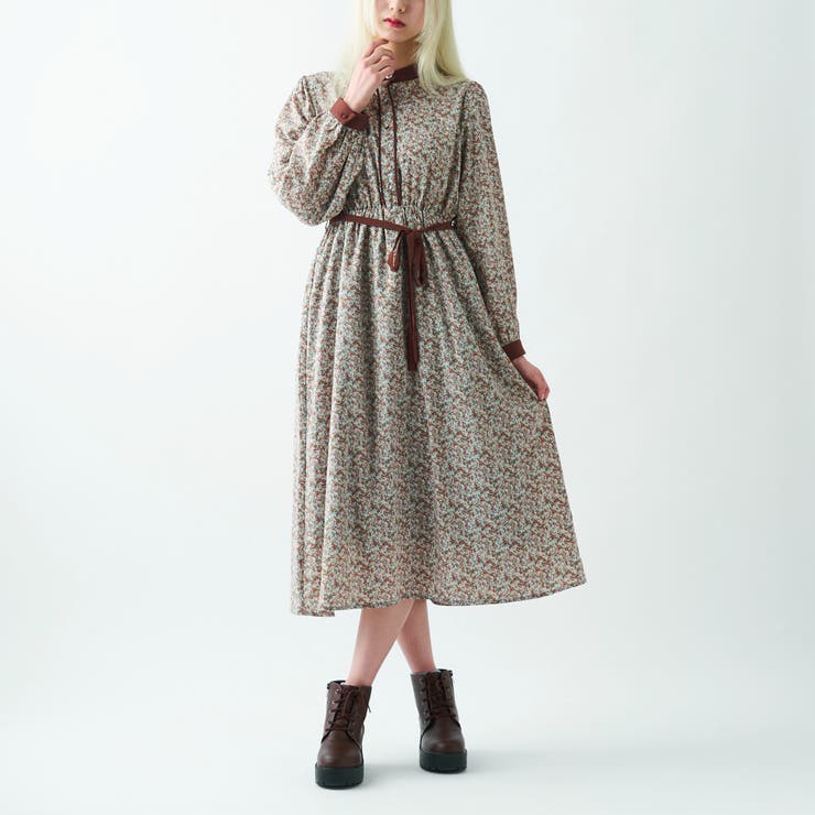 小花柄パイピングワンピース 品番 Olow Olive Des Olive Outlet オリーブデオリーブアウトレット のレディースファッション通販 Shoplist ショップリスト