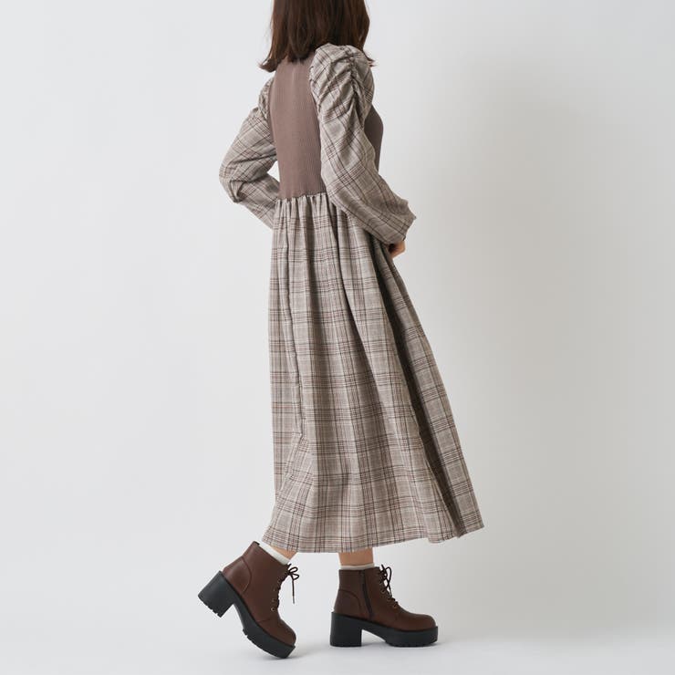 グレンチェックドッキングワンピース 品番 Olow Olive Des Olive Outlet オリーブデオリーブ アウトレット のレディースファッション通販 Shoplist ショップリスト