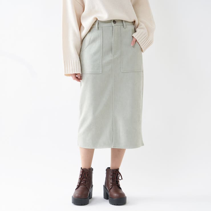 スエードポンチペンシルスカート[品番：OLOW0004900]｜OLIVE des OLIVE  OUTLET（オリーブデオリーブアウトレット）のレディースファッション通販｜SHOPLIST（ショップリスト）