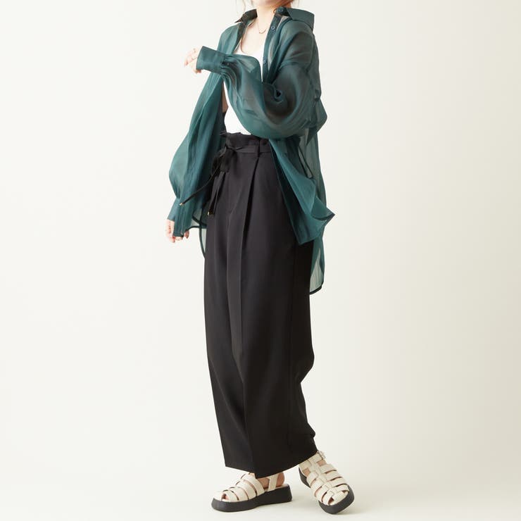 光沢シアーシャツ[品番：OLOW0008229]｜OLIVE des OLIVE OUTLET