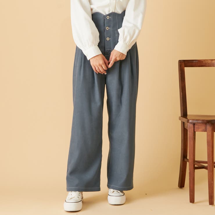 起毛ツイルウエストスカラワイドパンツ[品番：OLOW0008614]｜OLIVE des OLIVE  OUTLET（オリーブデオリーブアウトレット）のレディースファッション通販｜SHOPLIST（ショップリスト）