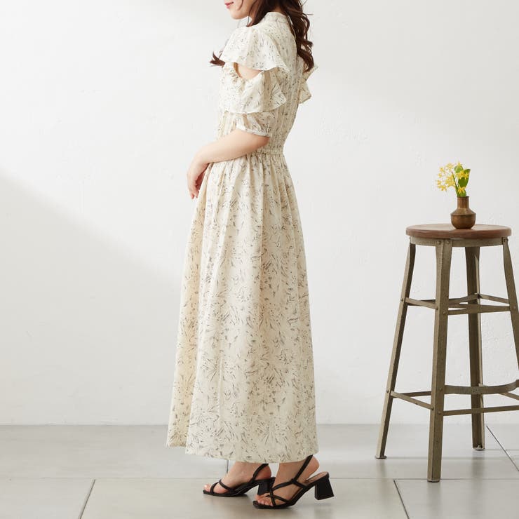 アソート線画プリント袖あきワンピース[品番：OLOW0007914]｜OLIVE des OLIVE OUTLET（オリーブデオリーブ アウトレット）のレディースファッション通販｜SHOPLIST（ショップリスト）