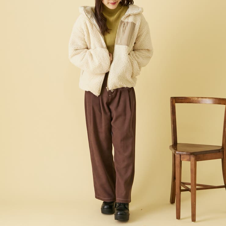 フードボアブルゾン[品番：OLOW0008618]｜OLIVE des OLIVE OUTLET