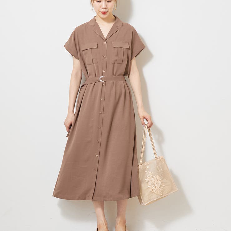 共ベルト付きシャツワンピ 品番 Nclw Nice Claup Outlet ナイスクラップ アウトレット のレディースファッション通販 Shoplist ショップリスト