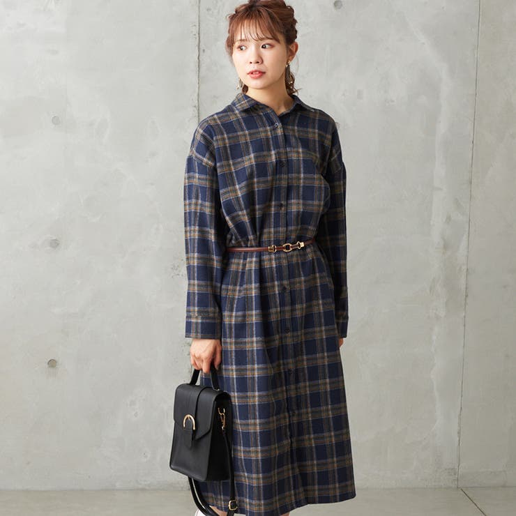 チェックシャツワンピース 品番 Nclw Nice Claup Outlet ナイスクラップ アウトレット のレディースファッション通販 Shoplist ショップリスト