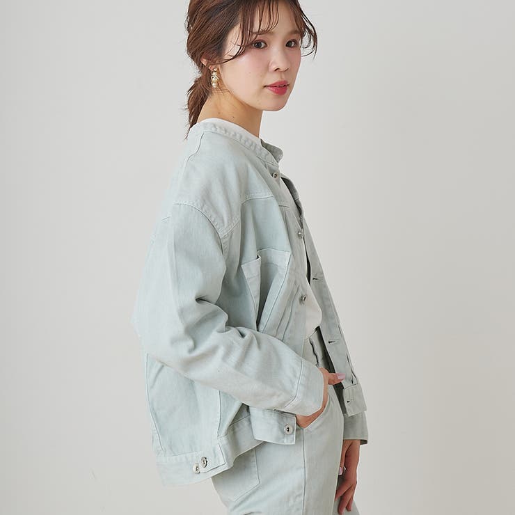 硫化染め ツイルジャケット 品番 Nclw Nice Claup Outlet ナイスクラップ アウトレット のレディースファッション通販 Shoplist ショップリスト