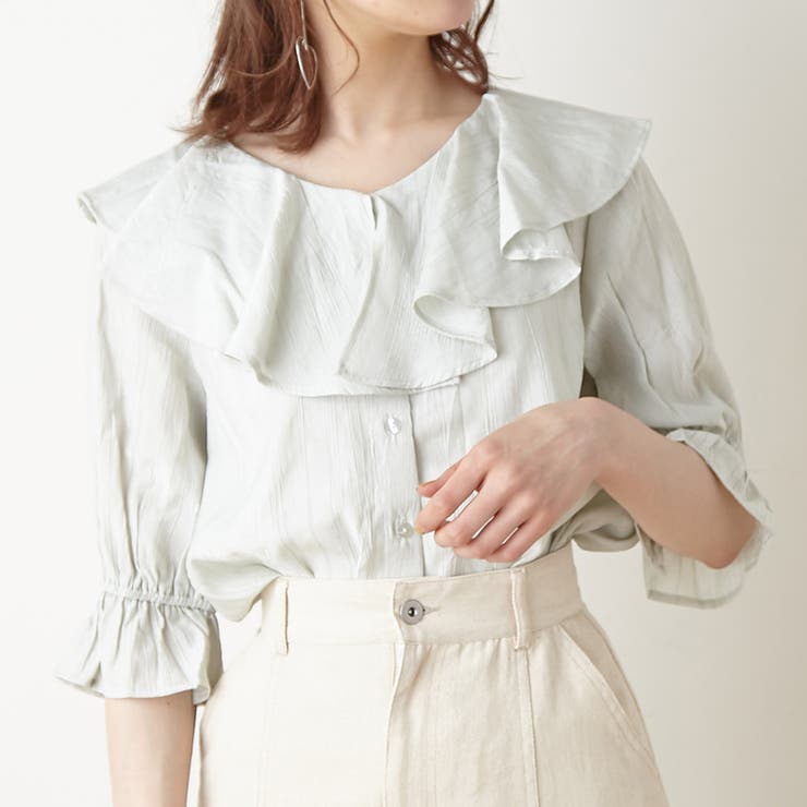 フリフリ可愛いブラウス 品番 Nclw Nice Claup Outlet ナイスクラップアウトレット のレディースファッション通販 Shoplist ショップリスト