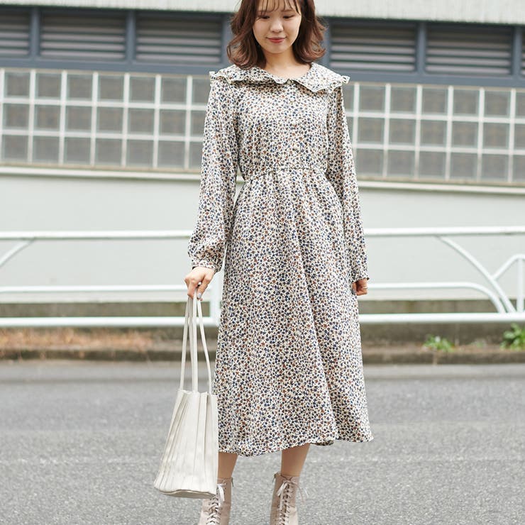 小花プリントビッグ襟ワンピース 品番 Nclw Nice Claup Outlet ナイスクラップアウトレット ナイスクラップ ないすくらっぷ ないすくらっぷアウトレット Niceclaup Outlet Nice Claup Outlet のレディースファッション通販 Shoplist ショップリスト