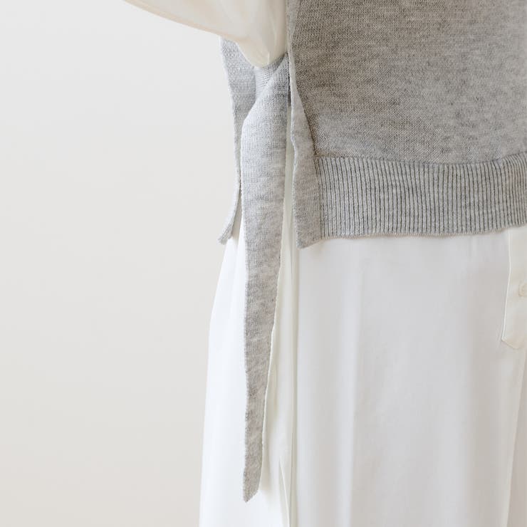 ニットベスト重ね着風シャツワンピース 品番 Nclw Nice Claup Outlet ナイスクラップアウトレット のレディースファッション通販 Shoplist ショップリスト