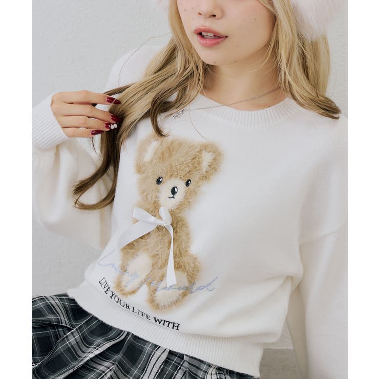 フェザークマさんニット | RMAF　NICE CLAUP / OLIVE des OLIVE | 詳細画像10 