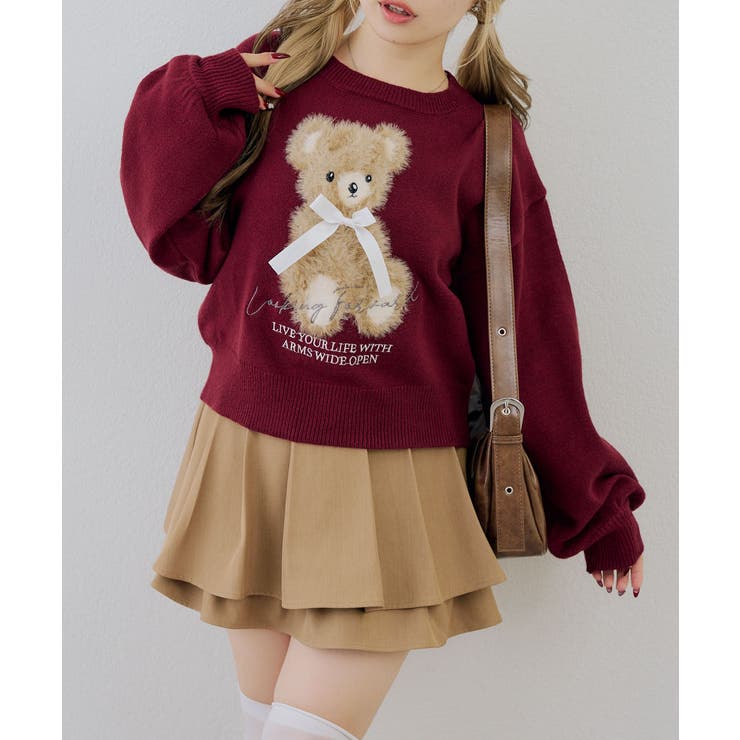 ボルドー | フェザークマさんニット | RMAF　NICE CLAUP / OLIVE des OLIVE