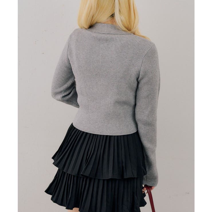 ナポレオン風ダブルジップニット | RMAF　NICE CLAUP / OLIVE des OLIVE | 詳細画像34 