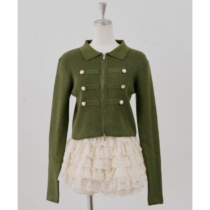 ナポレオン風ダブルジップニット | RMAF　NICE CLAUP / OLIVE des OLIVE | 詳細画像40 