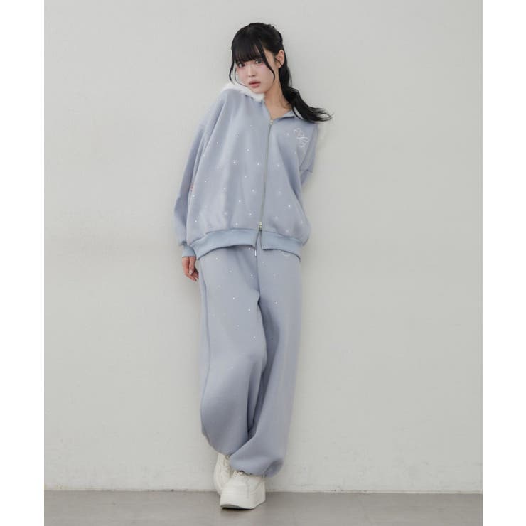【5色展開】ラインストーンビッグファーパーカー | RMAF　NICE CLAUP / OLIVE des OLIVE | 詳細画像16 