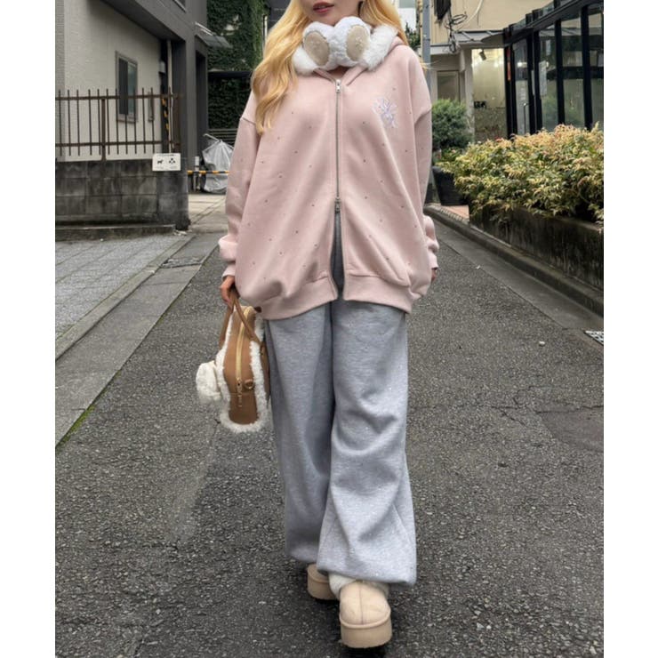 【5色展開】ラインストーンビッグファーパーカー | RMAF　NICE CLAUP / OLIVE des OLIVE | 詳細画像44 