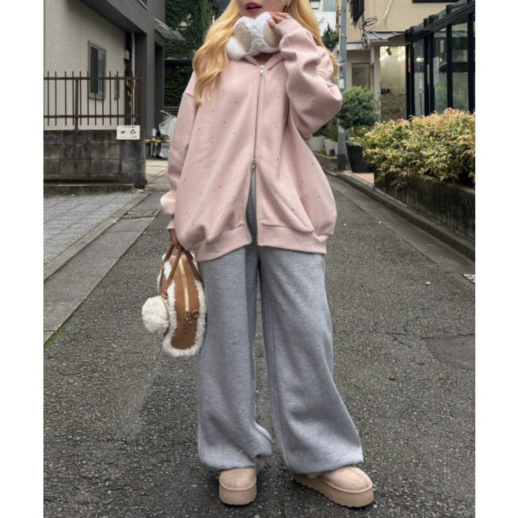 【5色展開】ラインストーンビッグファーパーカー | RMAF　NICE CLAUP / OLIVE des OLIVE | 詳細画像45 