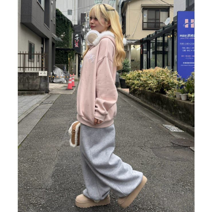 【5色展開】ラインストーンビッグファーパーカー | RMAF　NICE CLAUP / OLIVE des OLIVE | 詳細画像46 