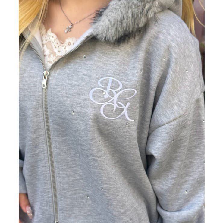 【5色展開】ラインストーンビッグファーパーカー | RMAF　NICE CLAUP / OLIVE des OLIVE | 詳細画像53 