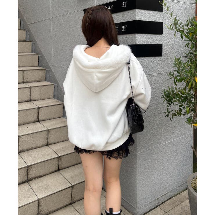 【5色展開】ラインストーンビッグファーパーカー | RMAF　NICE CLAUP / OLIVE des OLIVE | 詳細画像58 