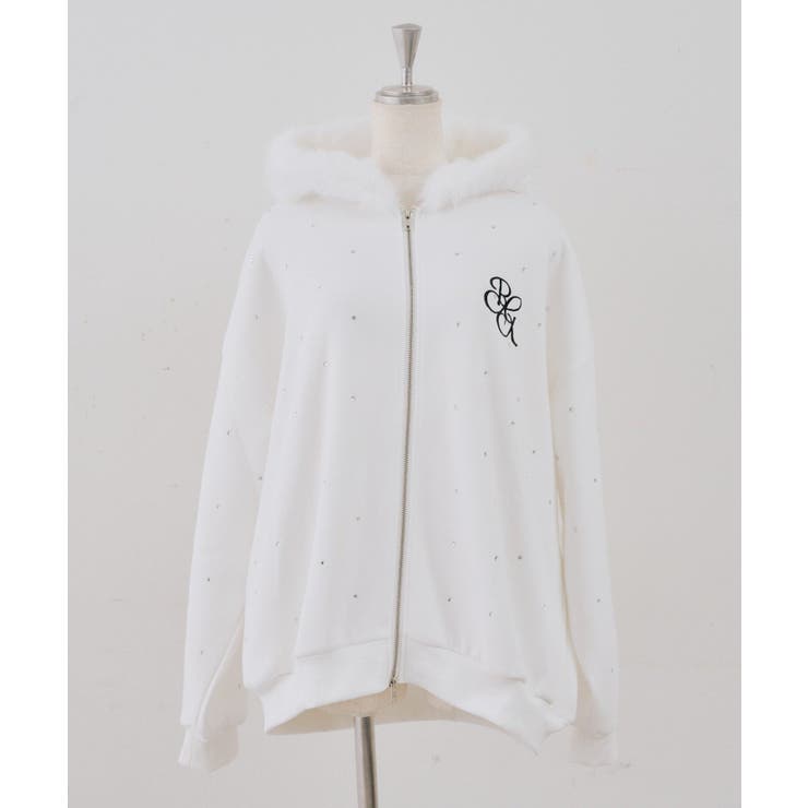 【5色展開】ラインストーンビッグファーパーカー | RMAF　NICE CLAUP / OLIVE des OLIVE | 詳細画像61 