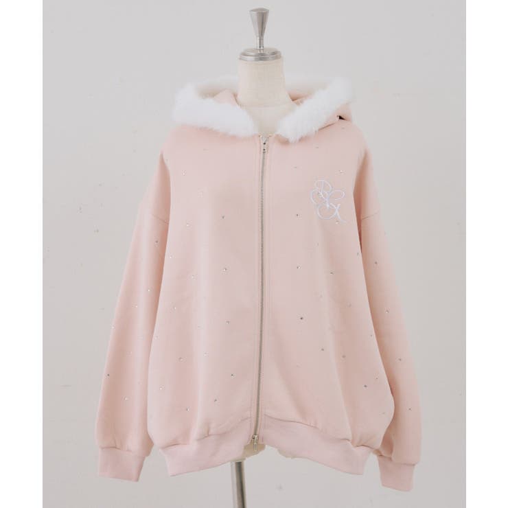 【5色展開】ラインストーンビッグファーパーカー | RMAF　NICE CLAUP / OLIVE des OLIVE | 詳細画像62 