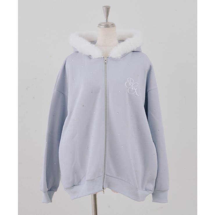 【5色展開】ラインストーンビッグファーパーカー | RMAF　NICE CLAUP / OLIVE des OLIVE | 詳細画像63 