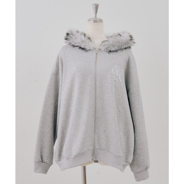 【5色展開】ラインストーンビッグファーパーカー | RMAF　NICE CLAUP / OLIVE des OLIVE | 詳細画像64 
