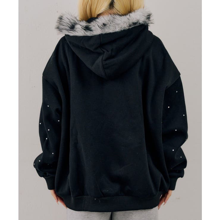 【5色展開】ラインストーンビッグファーパーカー | RMAF　NICE CLAUP / OLIVE des OLIVE | 詳細画像68 
