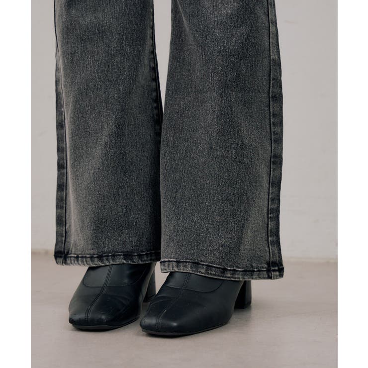 【S/Mサイズ展開】サイドレースアップフレアデニムパンツ | RMAF　NICE CLAUP / OLIVE des OLIVE | 詳細画像22 