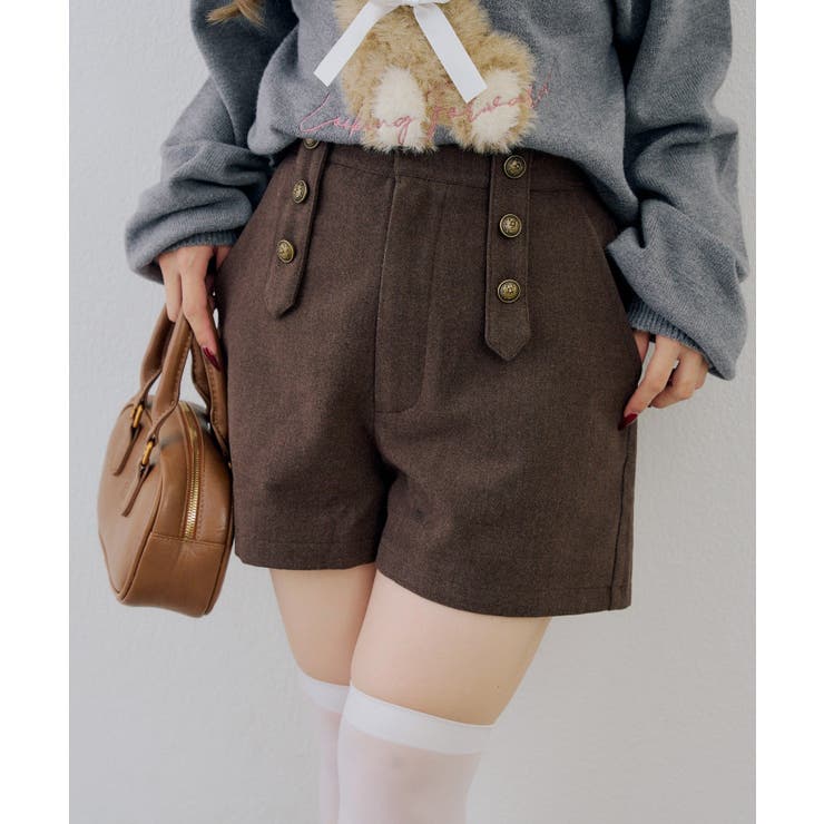 ナポレオン風ショートパンツ | RMAF　NICE CLAUP / OLIVE des OLIVE | 詳細画像1 