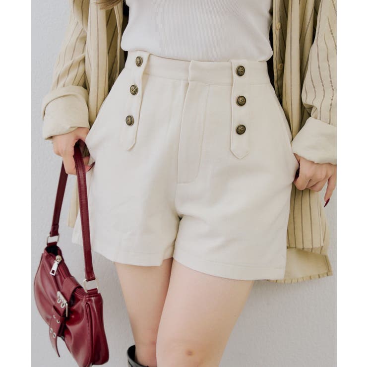 アイボリー | ナポレオン風ショートパンツ | RMAF　NICE CLAUP / OLIVE des OLIVE