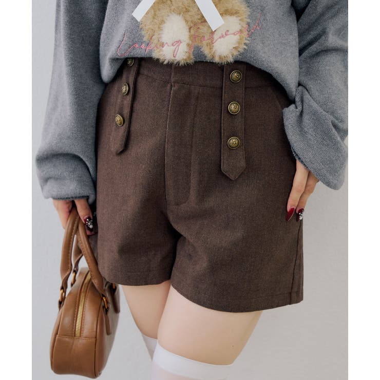 ナポレオン風ショートパンツ | RMAF　NICE CLAUP / OLIVE des OLIVE | 詳細画像2 