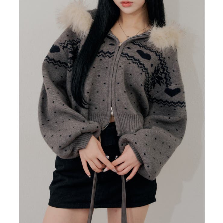 ハートノルディックファーパーカー | RMAF　NICE CLAUP / OLIVE des OLIVE | 詳細画像10 