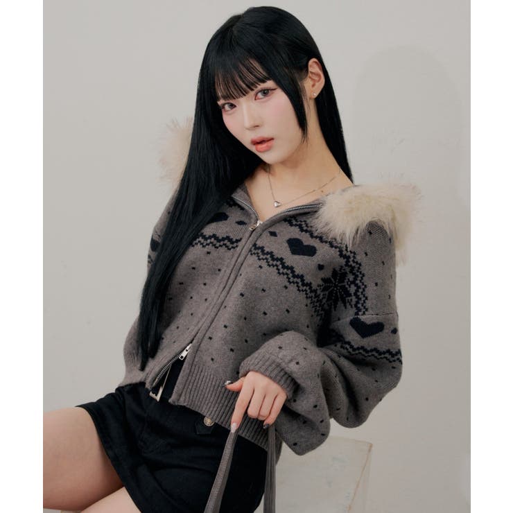 ハートノルディックファーパーカー | RMAF　NICE CLAUP / OLIVE des OLIVE | 詳細画像12 