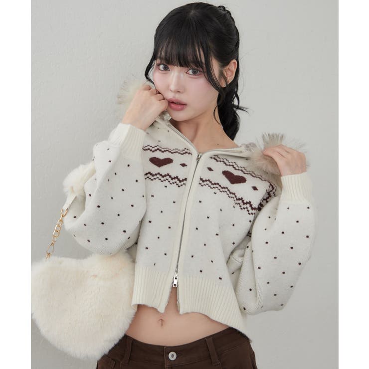 ハートノルディックファーパーカー | RMAF　NICE CLAUP / OLIVE des OLIVE | 詳細画像14 