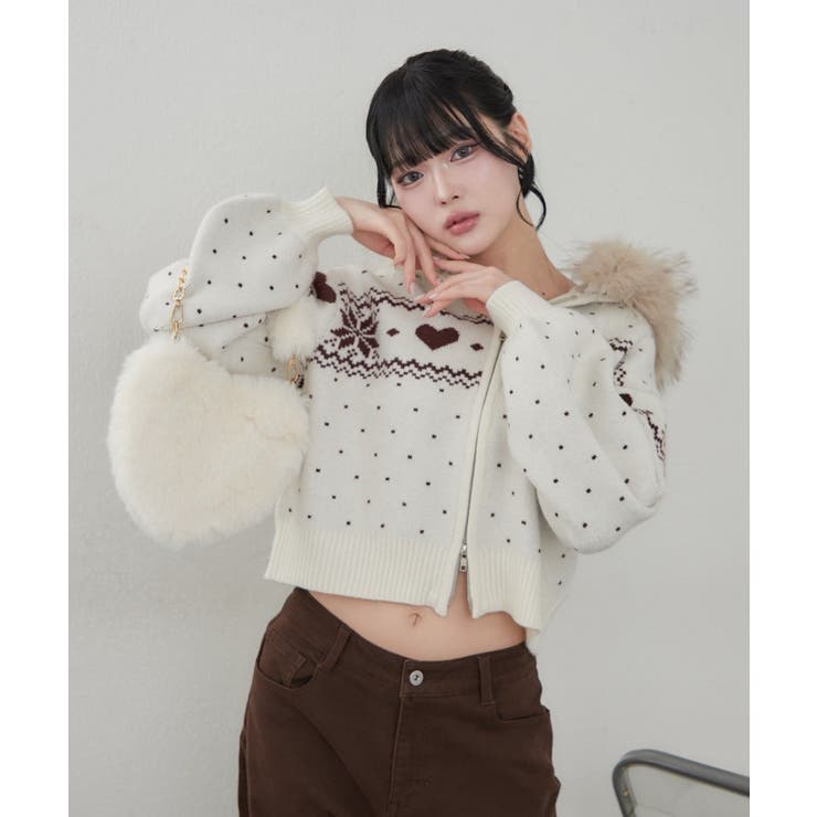 ハートノルディックファーパーカー | RMAF　NICE CLAUP / OLIVE des OLIVE | 詳細画像15 