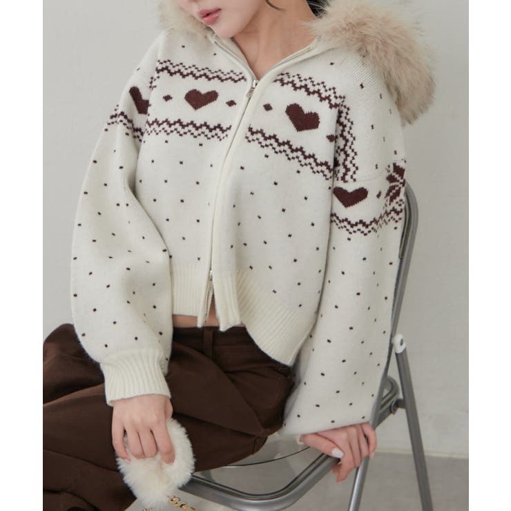 ハートノルディックファーパーカー | RMAF　NICE CLAUP / OLIVE des OLIVE | 詳細画像16 