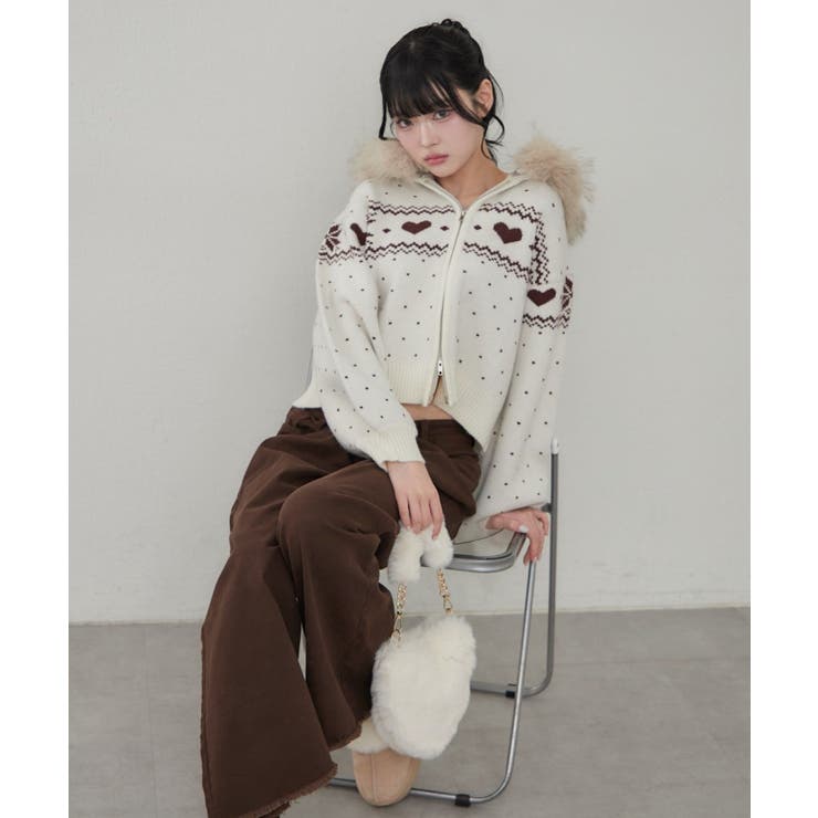 ハートノルディックファーパーカー | RMAF　NICE CLAUP / OLIVE des OLIVE | 詳細画像18 
