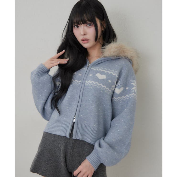 ハートノルディックファーパーカー | RMAF　NICE CLAUP / OLIVE des OLIVE | 詳細画像34 