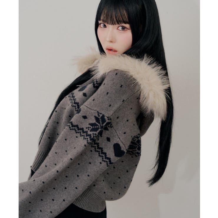 ハートノルディックファーパーカー | RMAF　NICE CLAUP / OLIVE des OLIVE | 詳細画像5 